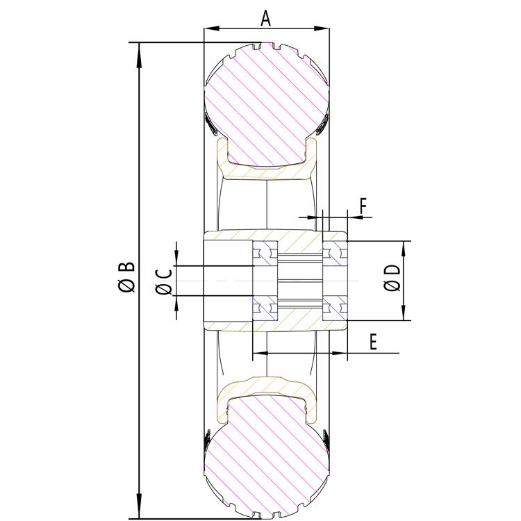 2. 6 اینچ غیر پنوماتیک Tires.jpg 2. 6 Inch Non-pneumatic Tires.jpg